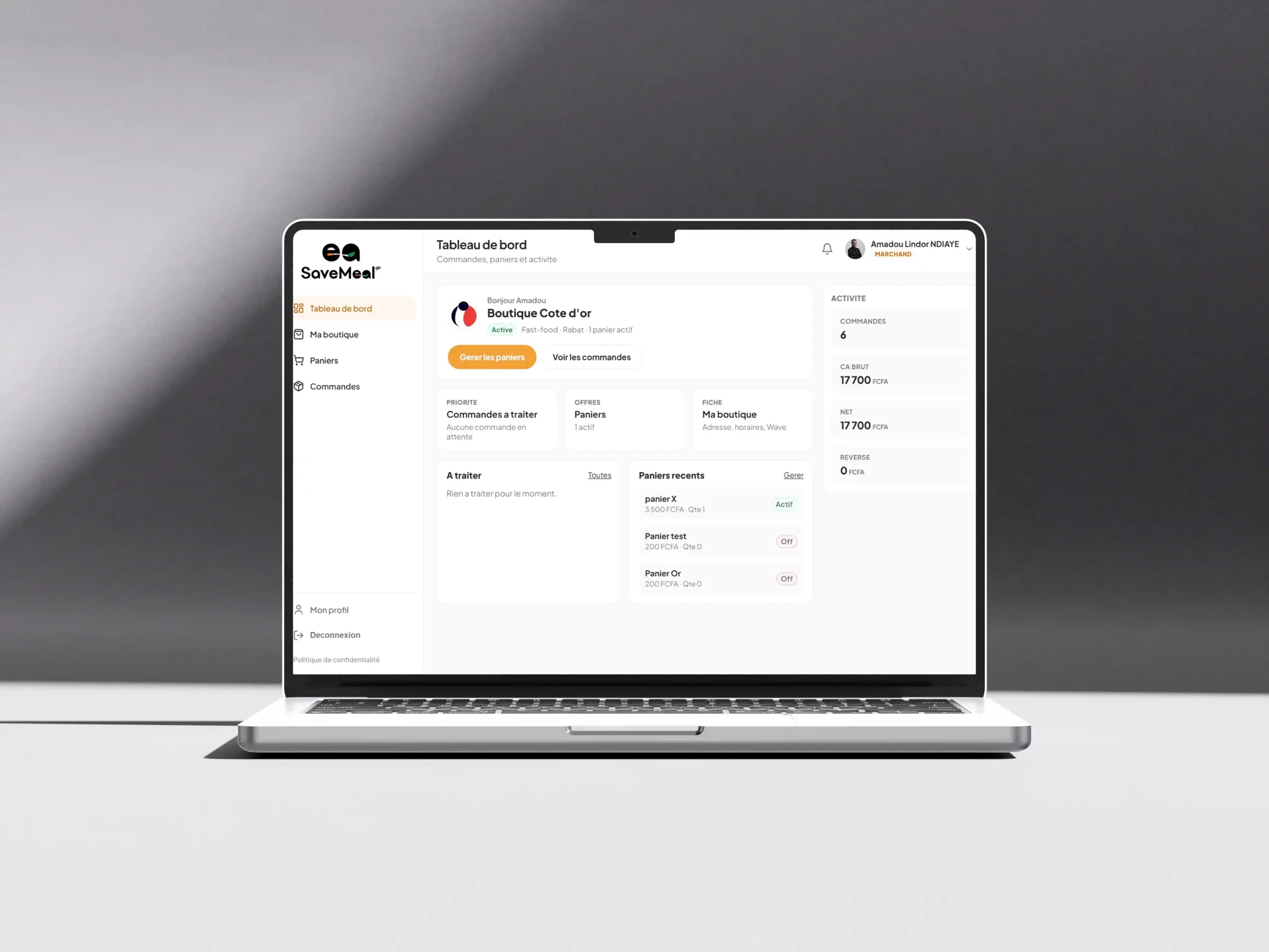 SaveMeal — web 1